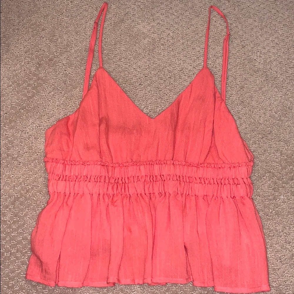 Coral crop top